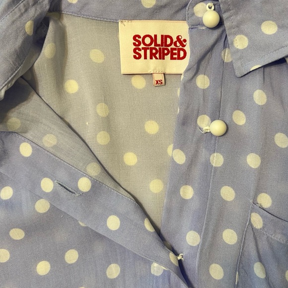Solid and Striped - Periwinkle Cabana Shirt - Picture 3 of 5